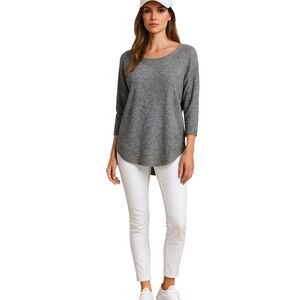 Express Heather Gray Women's Top